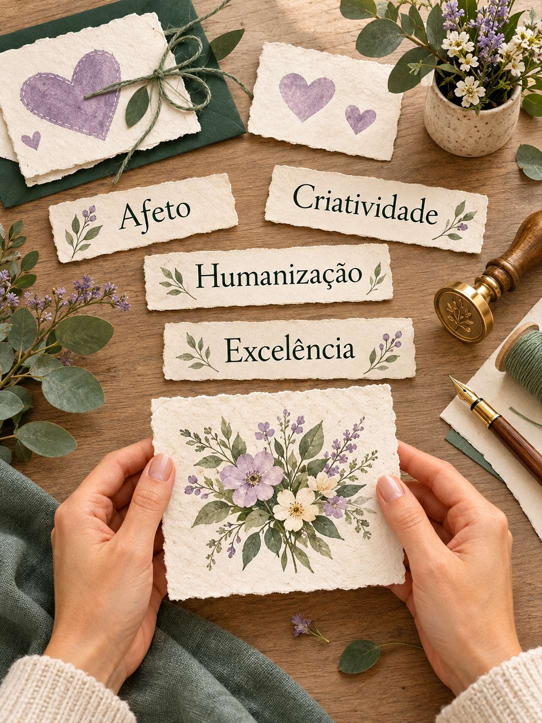 Afeto, criatividade, humanização e excelência no trabalho artesanal